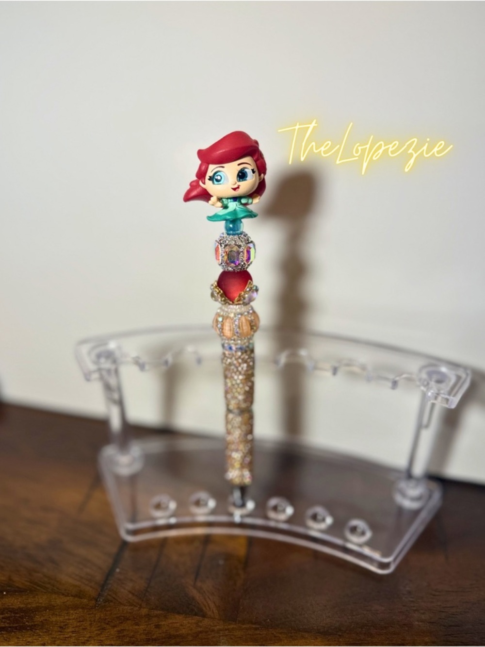Handmade Ariel inspired Beaded Pen